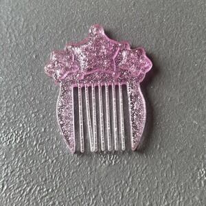 Vintage My Little Pony Pink Glitter Star Comb Pick‎